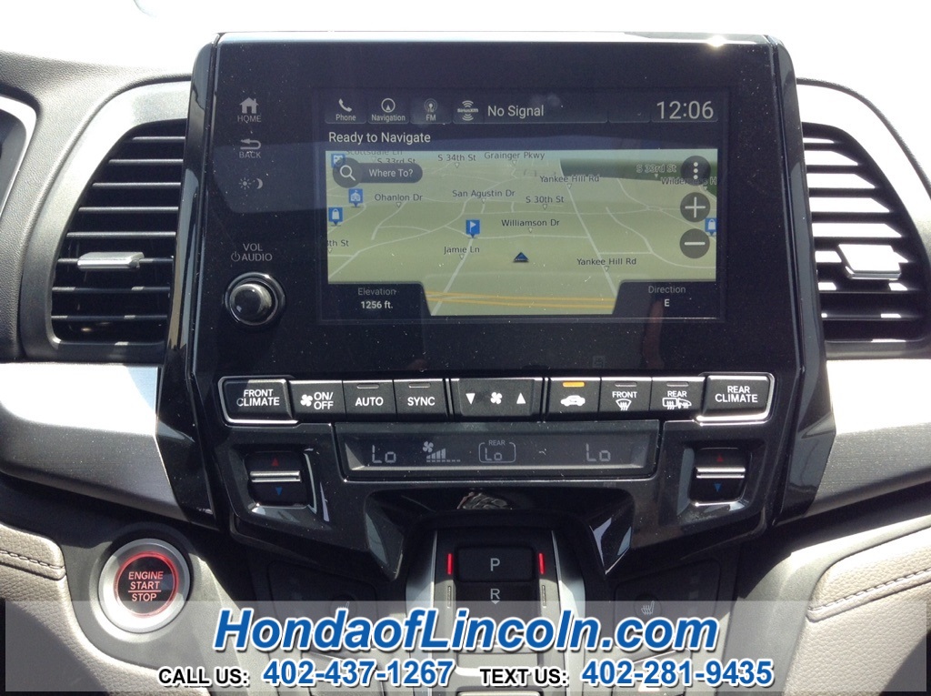 Honda Odyssey Rear Entertainment System Data